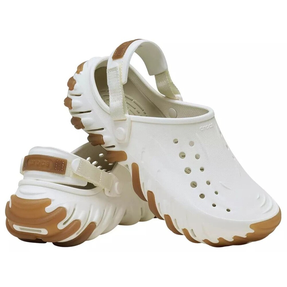 Crocs Echo Gum Ro Clog Chalk/Gum Men's Size 9 / Women's Size 11 - (211675-0WV) - Picture 1 of 6